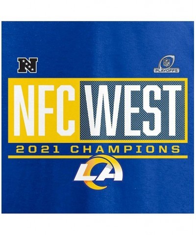 Men's Branded Royal Los Angeles Rams 2021 Nfc West Division Champions Blocked Favorite T-shirt $16.20 T-Shirts