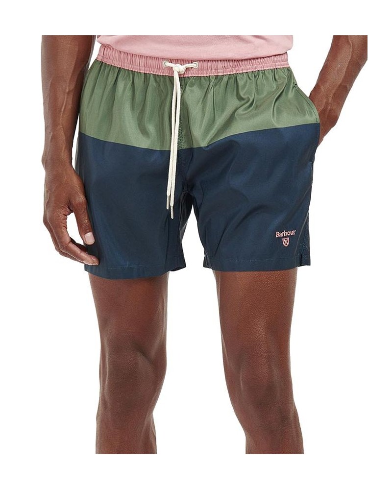 Men's John Drawstring Logo-Detail Swim Shorts Pink $34.00 Swimsuits