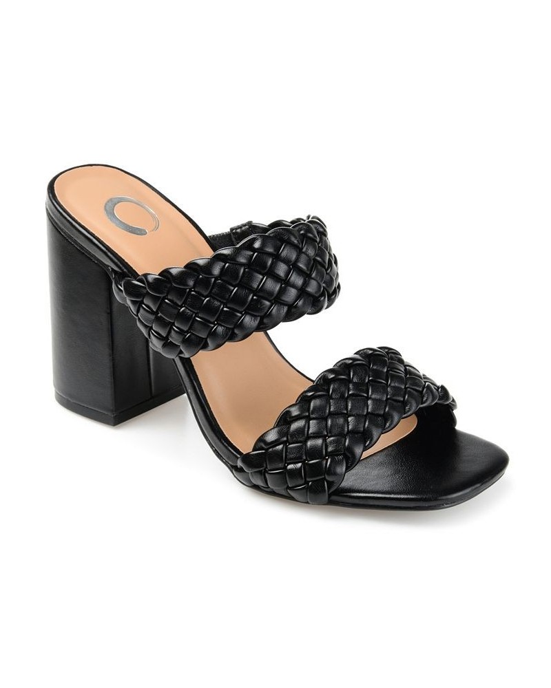 Women's Melissa Woven Sandals Black $45.89 Shoes