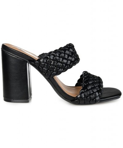 Women's Melissa Woven Sandals Black $45.89 Shoes