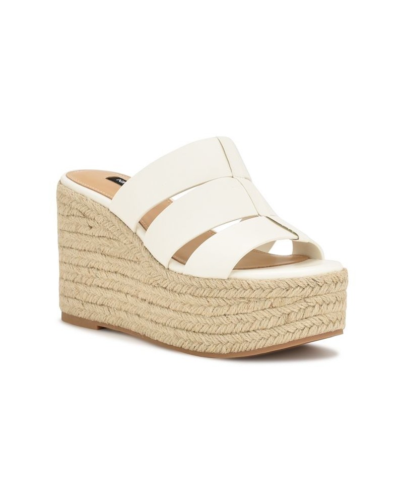 Women's Keran Round Toe Slip-on Wedge Sandals Multi $39.90 Shoes