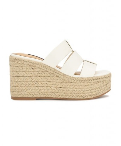 Women's Keran Round Toe Slip-on Wedge Sandals Multi $39.90 Shoes