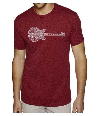 Men's Premium Word Art T-Shirt - Blues Legends Red $18.90 T-Shirts