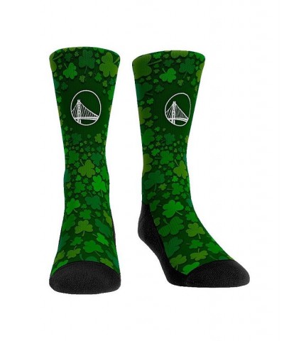 Men's and Women's Socks Golden State Warriors St. Patty's Day Shamrock Crew Socks $17.99 Socks