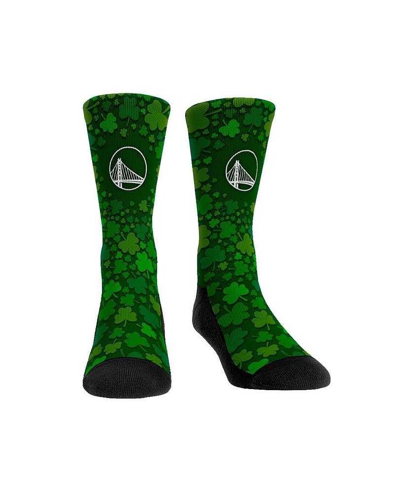 Men's and Women's Socks Golden State Warriors St. Patty's Day Shamrock Crew Socks $17.99 Socks