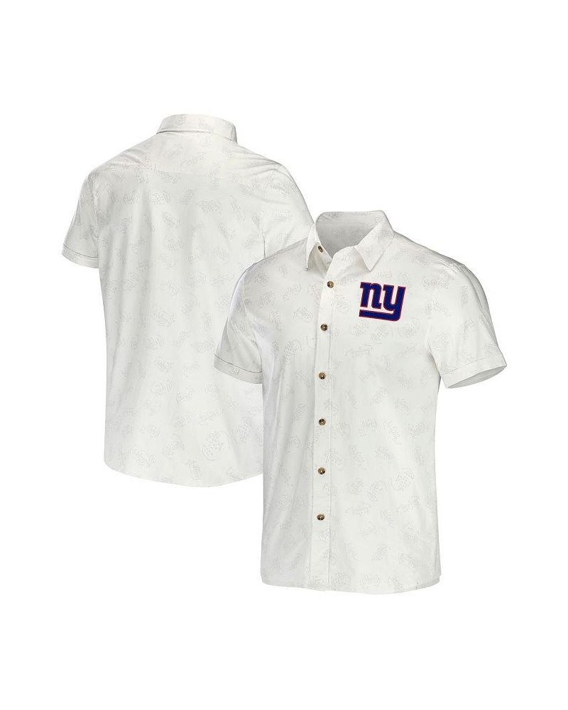 Men's NFL x Darius Rucker Collection by White New York Giants Woven Button-Up T-shirt $26.68 Shirts