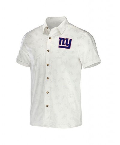 Men's NFL x Darius Rucker Collection by White New York Giants Woven Button-Up T-shirt $26.68 Shirts