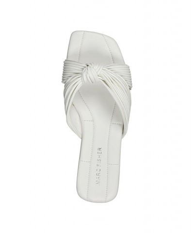 Women's Laury Casual Slip-on Strappy Flat Sandals White $38.00 Shoes