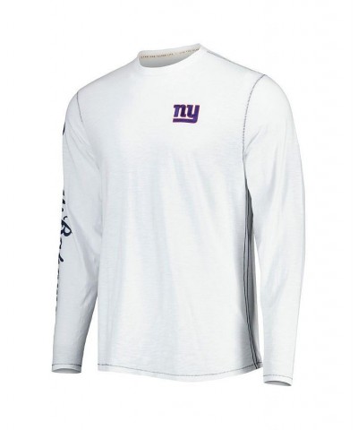 Men's White New York Giants Laces Out Billboard Long Sleeve T-shirt $51.60 T-Shirts