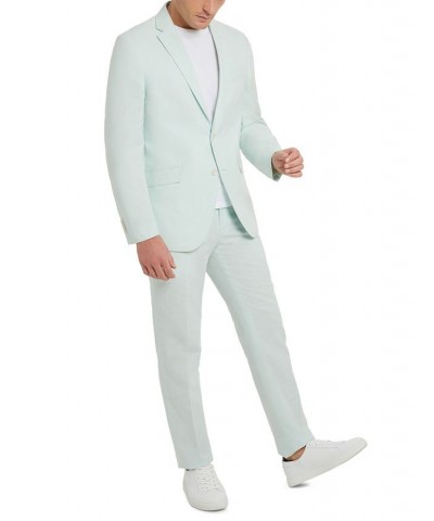 Men's Slim-Fit Stretch Linen Solid Suit PD04 $153.90 Suits