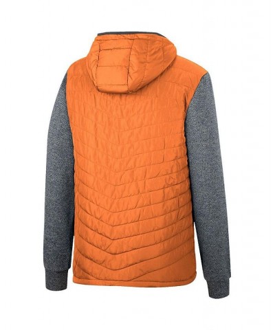 Men's Orange, Charcoal Miami Hurricanes Course Herringbone Full-Zip Hoodie $39.60 Jackets