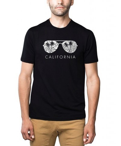 Men's Premium Word Art T-shirt - California Shades Black $24.74 T-Shirts