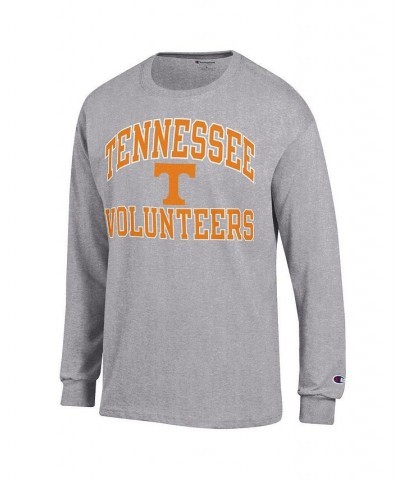 Men's Heather Gray Tennessee Volunteers High Motor Long Sleeve T-shirt $24.35 T-Shirts