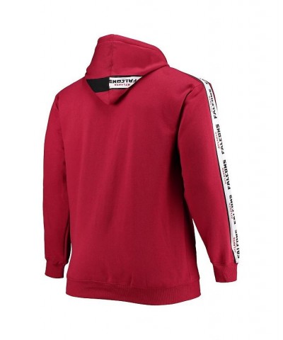 Men's Branded Red Atlanta Falcons Big and Tall Full-Zip Hoodie $37.22 Sweatshirt