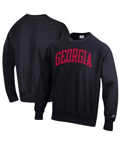 Men's Black Georgia Bulldogs Arch Reverse Weave Pullover Sweatshirt $38.25 Sweatshirt