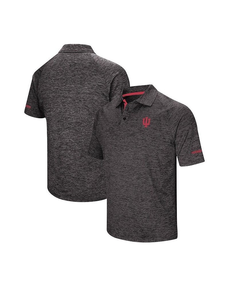 Men's Black Indiana Hoosiers Big and Tall Down Swing Polo Shirt $24.60 Polo Shirts