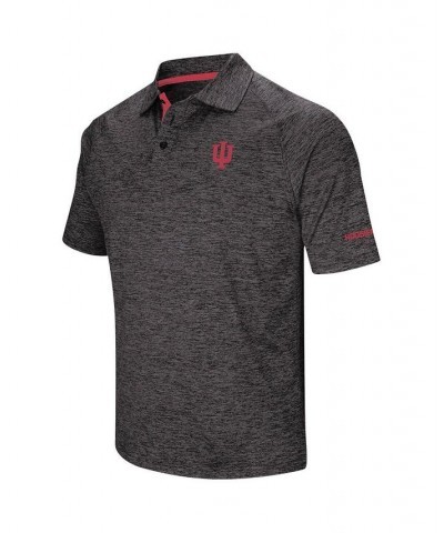 Men's Black Indiana Hoosiers Big and Tall Down Swing Polo Shirt $24.60 Polo Shirts