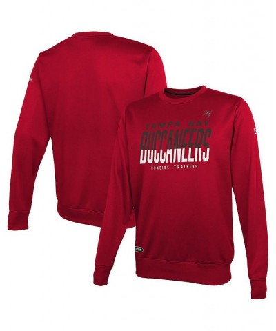 Men's Red Tampa Bay Buccaneers Combine Authentic Pro Style Pullover Sweatshirt $22.79 Sweatshirt