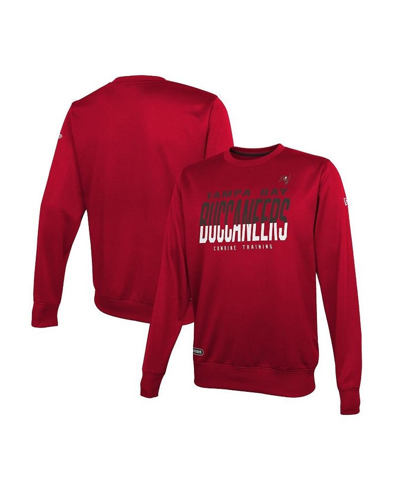 Men's Red Tampa Bay Buccaneers Combine Authentic Pro Style Pullover Sweatshirt $22.79 Sweatshirt