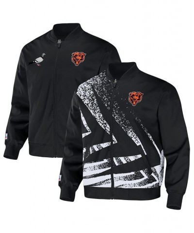 Men's NFL X Staple Black Chicago Bears Embroidered Reversable Nylon Jacket $46.74 Jackets