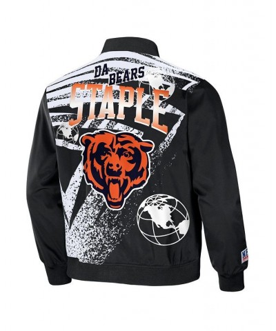 Men's NFL X Staple Black Chicago Bears Embroidered Reversable Nylon Jacket $46.74 Jackets