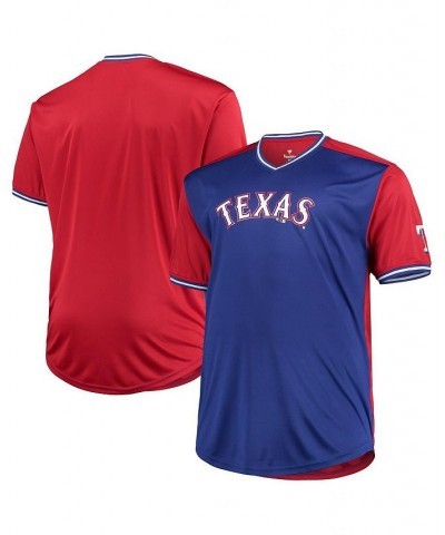 Men's Royal, Red Texas Rangers Solid Big and Tall V-Neck T-shirt $35.00 T-Shirts