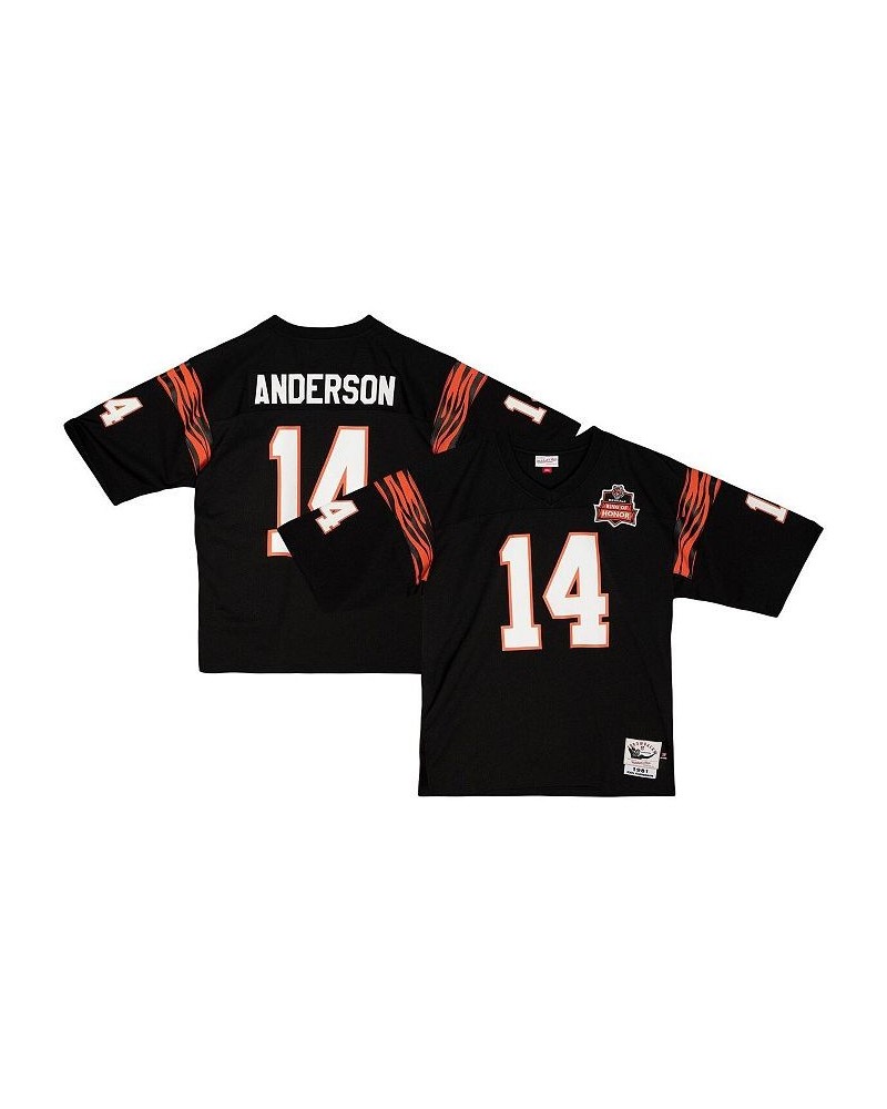 Men's Ken Anderson Black Cincinnati Bengals 1981 Authentic Retired Player Jersey $110.55 Jersey