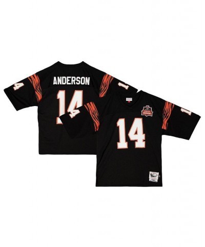 Men's Ken Anderson Black Cincinnati Bengals 1981 Authentic Retired Player Jersey $110.55 Jersey