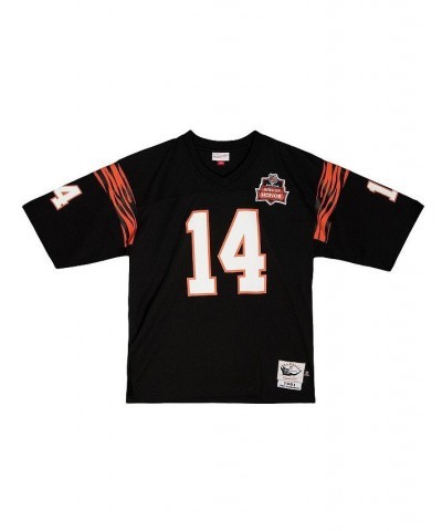 Men's Ken Anderson Black Cincinnati Bengals 1981 Authentic Retired Player Jersey $110.55 Jersey