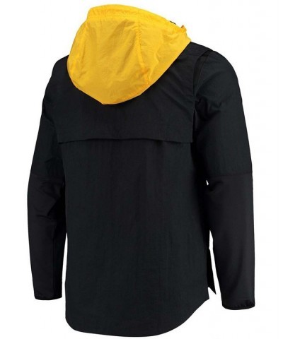 Men's Black, Gold Iowa Hawkeyes Player Quarter-Zip Jacket $55.00 Jackets