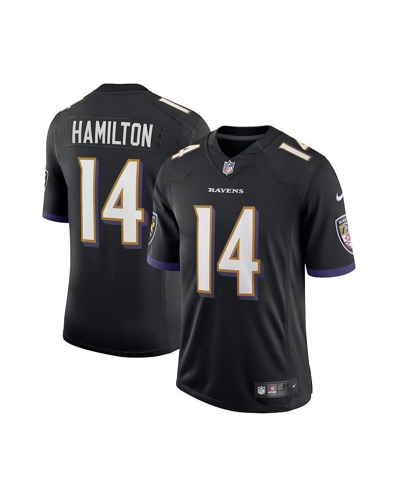 Men's Kyle Hamilton Black Baltimore Ravens Vapor Limited Jersey $66.30 Jersey