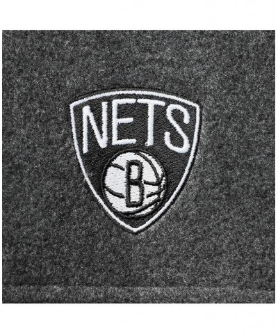 Men's Brooklyn Nets Heathered Charcoal Flanker Full-Zip Jacket $46.55 Jackets