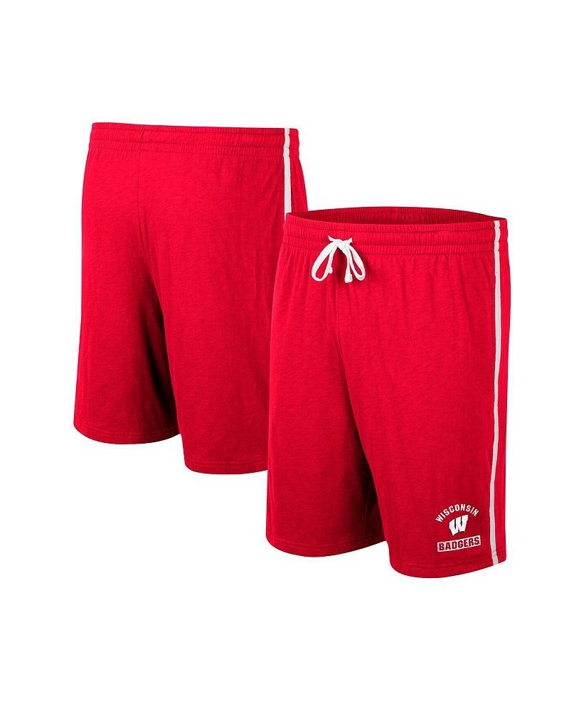 Men's Red Wisconsin Badgers Thunder Slub Shorts $15.48 Shorts