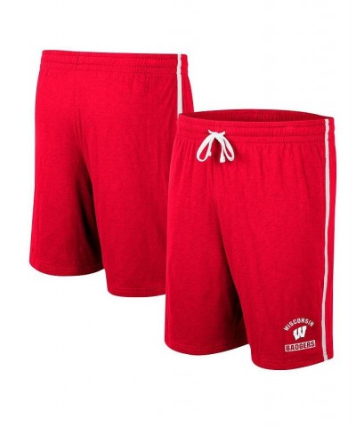 Men's Red Wisconsin Badgers Thunder Slub Shorts $15.48 Shorts