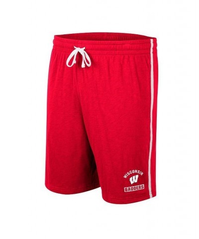 Men's Red Wisconsin Badgers Thunder Slub Shorts $15.48 Shorts