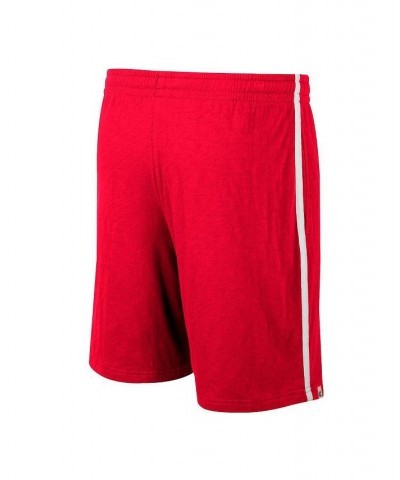 Men's Red Wisconsin Badgers Thunder Slub Shorts $15.48 Shorts