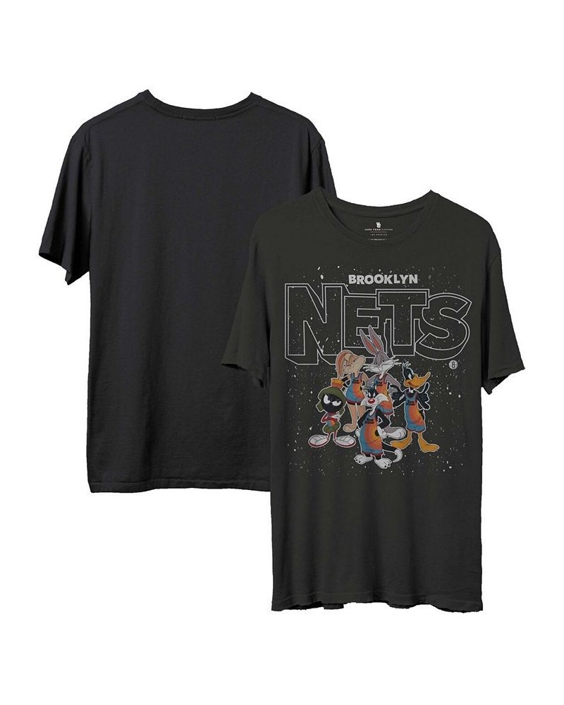 Men's Black Brooklyn Nets Space Jam 2 Home Squad Advantage T-shirt $23.50 T-Shirts