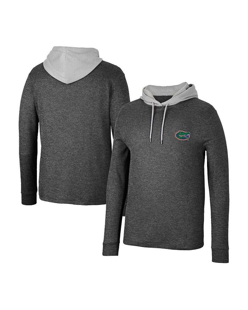 Men's Black Florida Gators Ballot Waffle-Knit Thermal Long Sleeve Hoodie T-shirt $36.39 T-Shirts