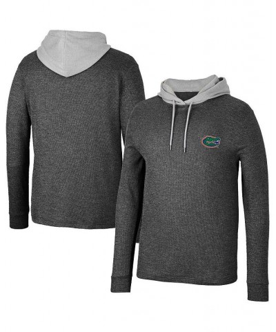 Men's Black Florida Gators Ballot Waffle-Knit Thermal Long Sleeve Hoodie T-shirt $36.39 T-Shirts