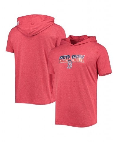 Men's Heathered Red Boston Red Sox Hoodie T-shirt $29.49 T-Shirts