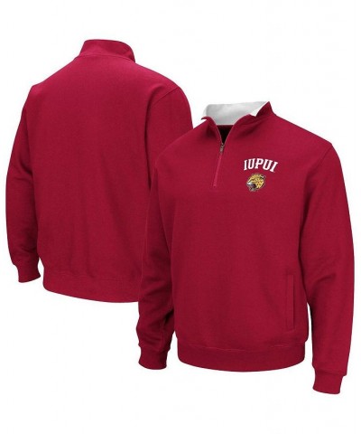 Men's Crimson IUPUI Jaguars Tortugas Quarter-Zip Sweatshirt $26.40 Sweatshirt