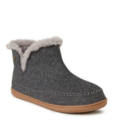 Dearfoam Alpine Men's Brixen Bootie Slippers Gray $30.34 Shoes