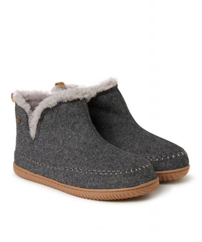 Dearfoam Alpine Men's Brixen Bootie Slippers Gray $30.34 Shoes