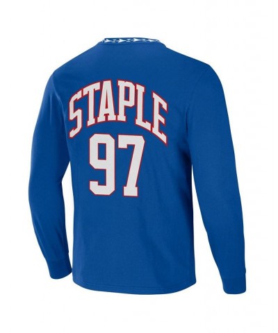 Men's NFL X Staple Royal Buffalo Bills Core Long Sleeve Jersey Style T-shirt $24.43 T-Shirts