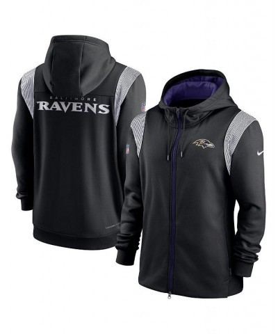 Men's Black Baltimore Ravens Performance Sideline Lockup Full-Zip Hoodie $45.15 Sweatshirt