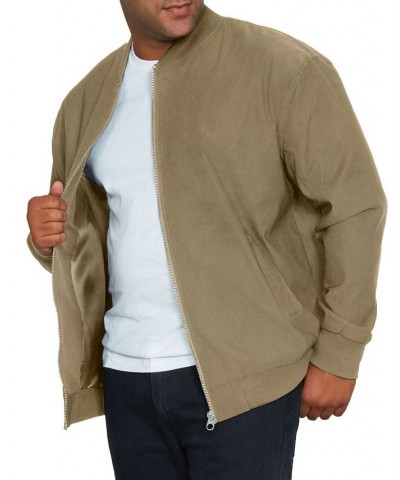 Mvp Collections Men's Big and Tall Bomber Jacket Tan/Beige $91.08 Jackets