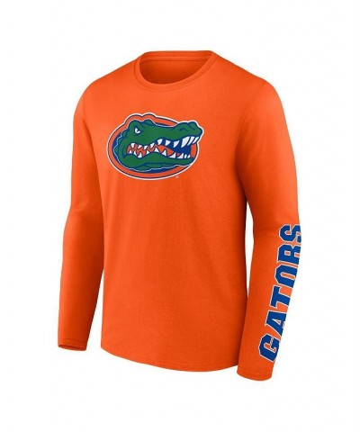 Men's Branded Orange Florida Gators Double Time 2-Hit Long Sleeve T-shirt $20.70 T-Shirts