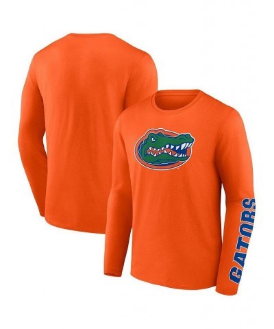 Men's Branded Orange Florida Gators Double Time 2-Hit Long Sleeve T-shirt $20.70 T-Shirts