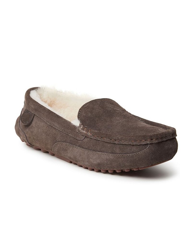 Men's Fireside Melbourne Genuine Shearling Moccasin Slippers Coffee Bean $32.98 Shoes