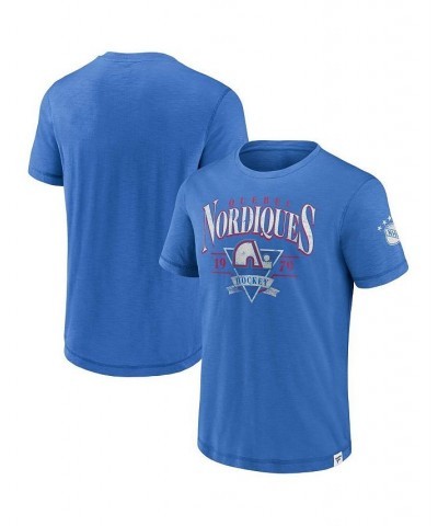 Men's Branded Blue Quebec Nordiques Elusive Slub T-shirt $22.94 T-Shirts